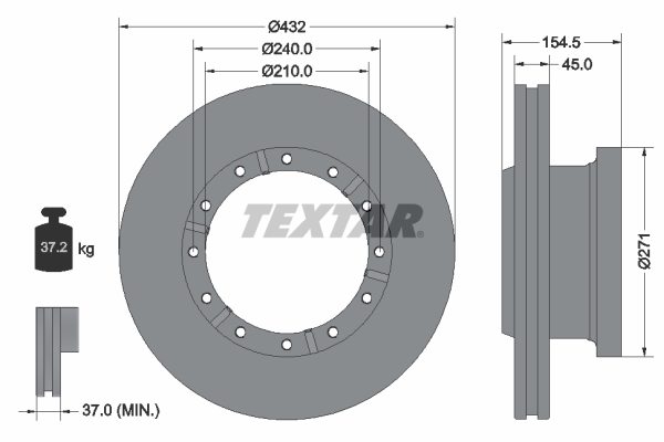 Remschijven Textar 93253000