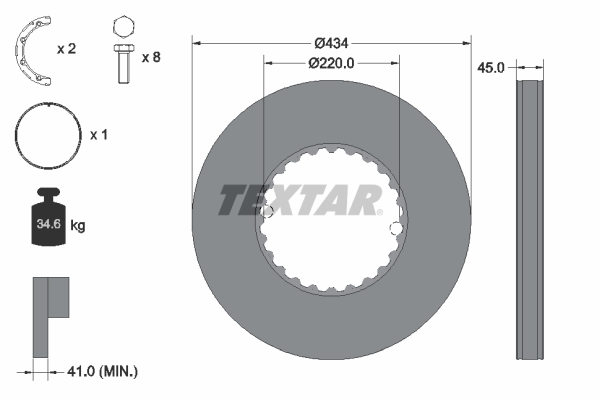 Remschijven Textar 93272100