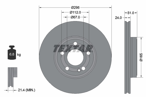 Remschijven Textar 92323505