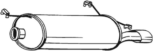 Achterdemper Bosal 135-661