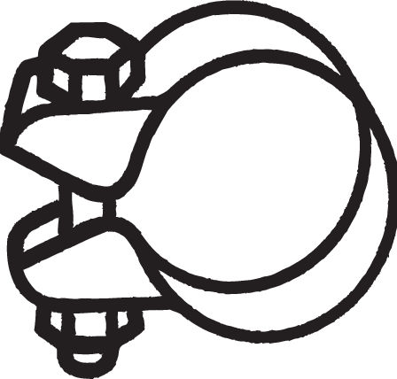 Uitlaatklem Bosal 250-345