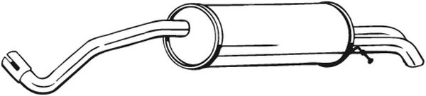 Achterdemper Bosal 279-299