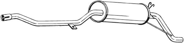 Achterdemper Bosal 283-515