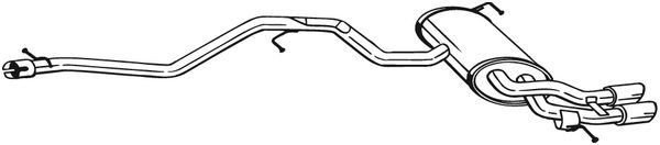 Achterdemper Bosal 286-363