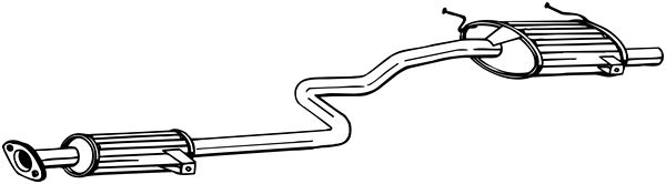 Achterdemper Bosal 287-101