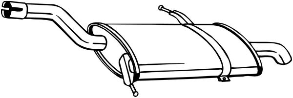 Achterdemper Bosal 135-125