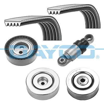 Poly V-riemen kit Dayco KPV470