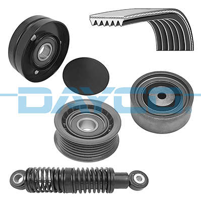 Poly V-riemen kit Dayco KPV545