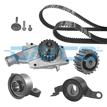 Distributieriem kit inclusief waterpomp Dayco KTBWP142B0