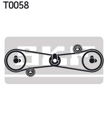 SKF Distributieriem kit VKMA 02501