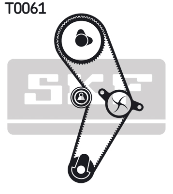 SKF Distributieriem kit inclusief waterpomp VKMC 06415