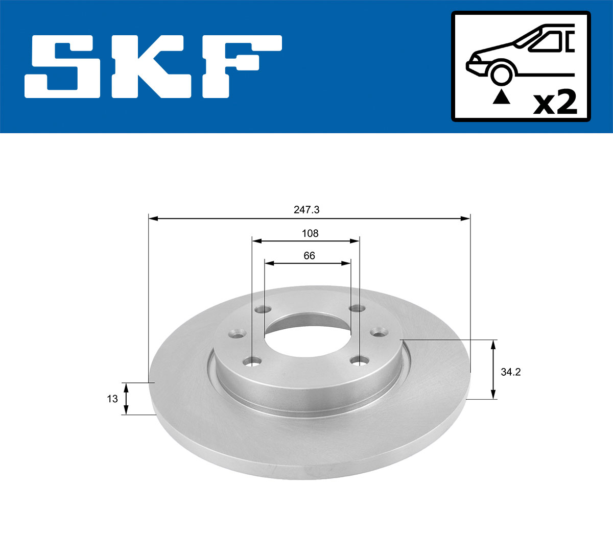 SKF Remschijven VKBD 80059 S2