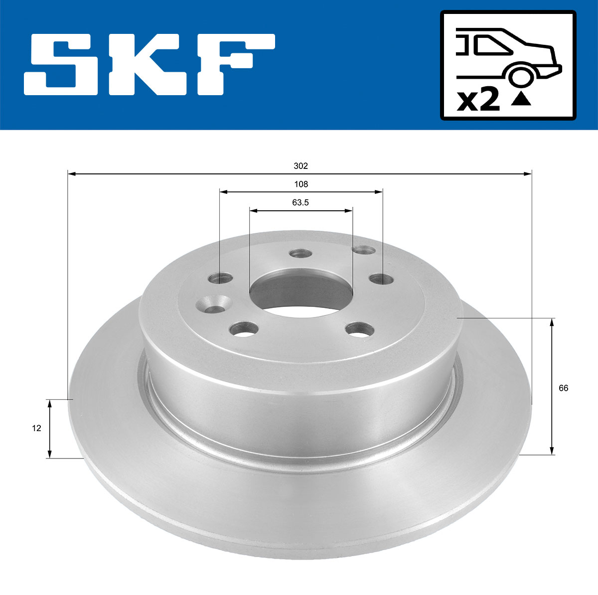 SKF Remschijven VKBD 90290 S2