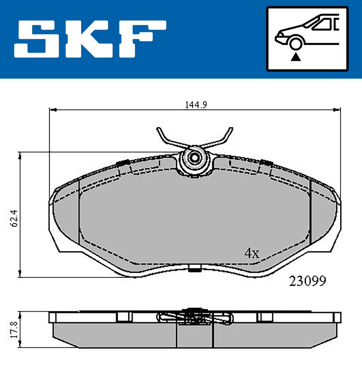 SKF Remblokset VKBP 80034
