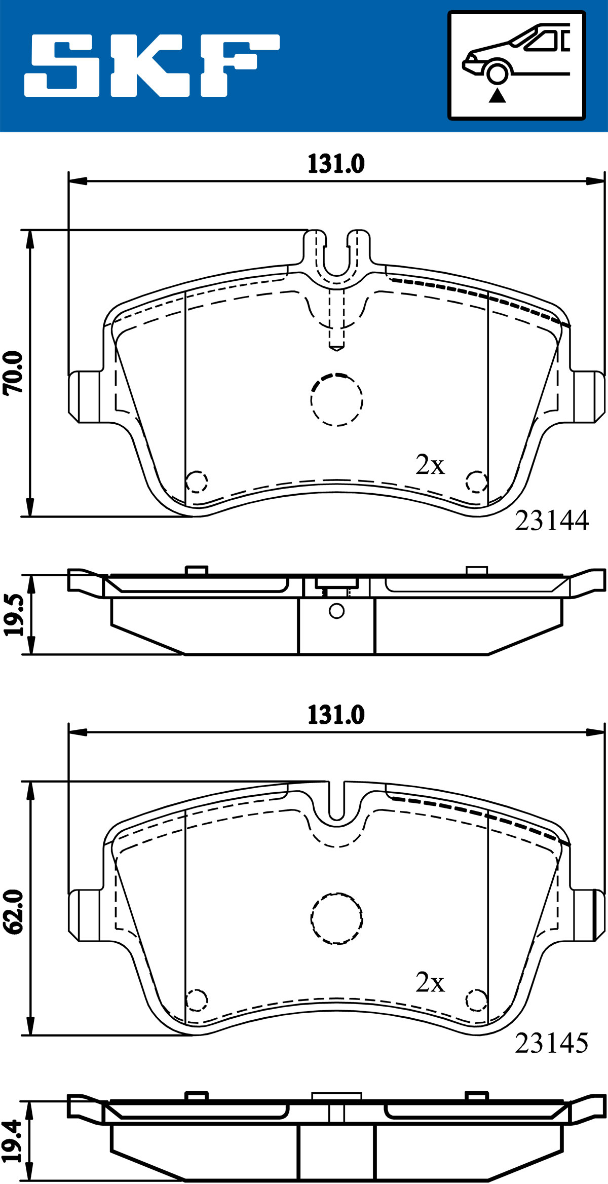 SKF Remblokset VKBP 80081