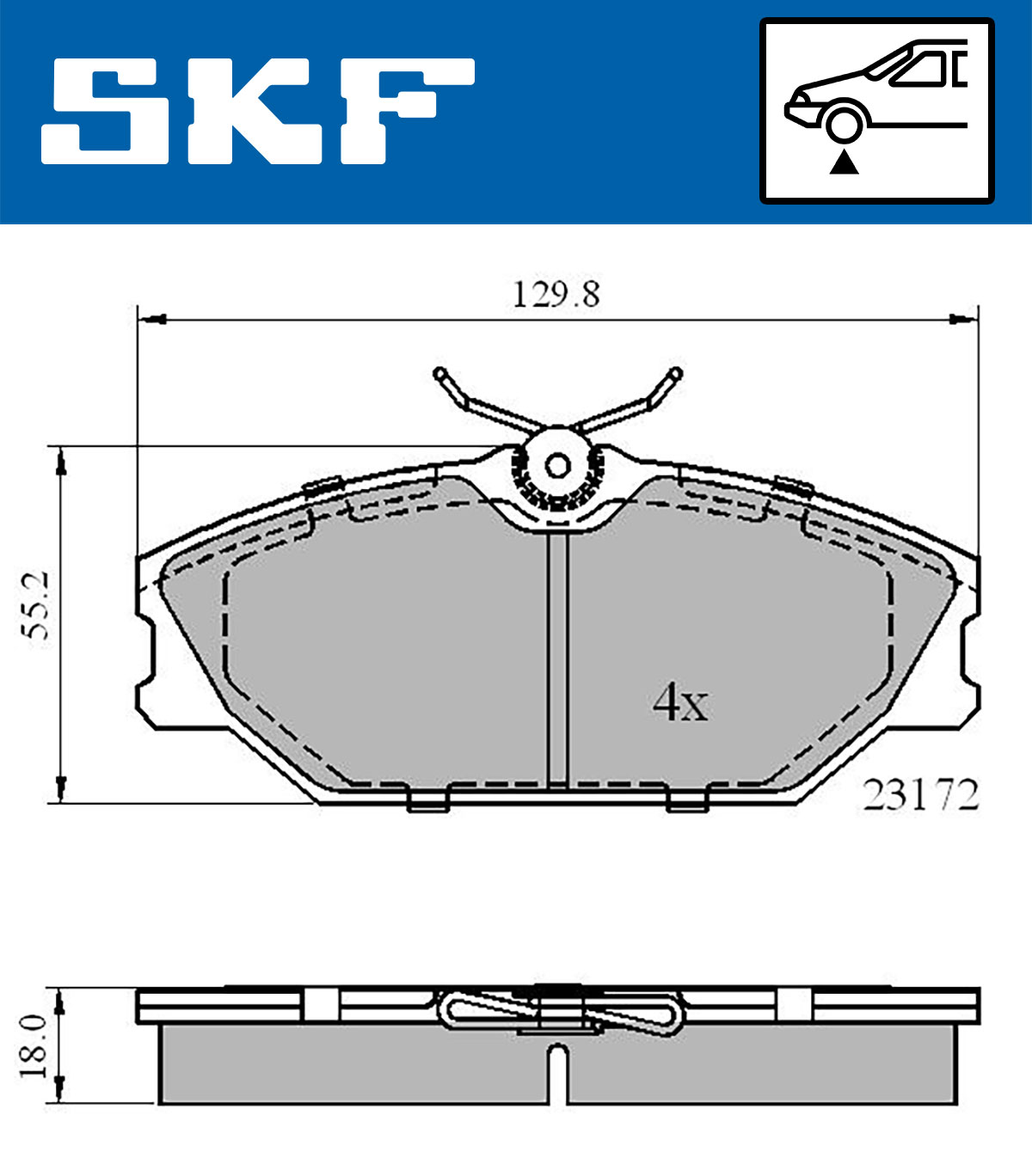 SKF Remblokset VKBP 80211