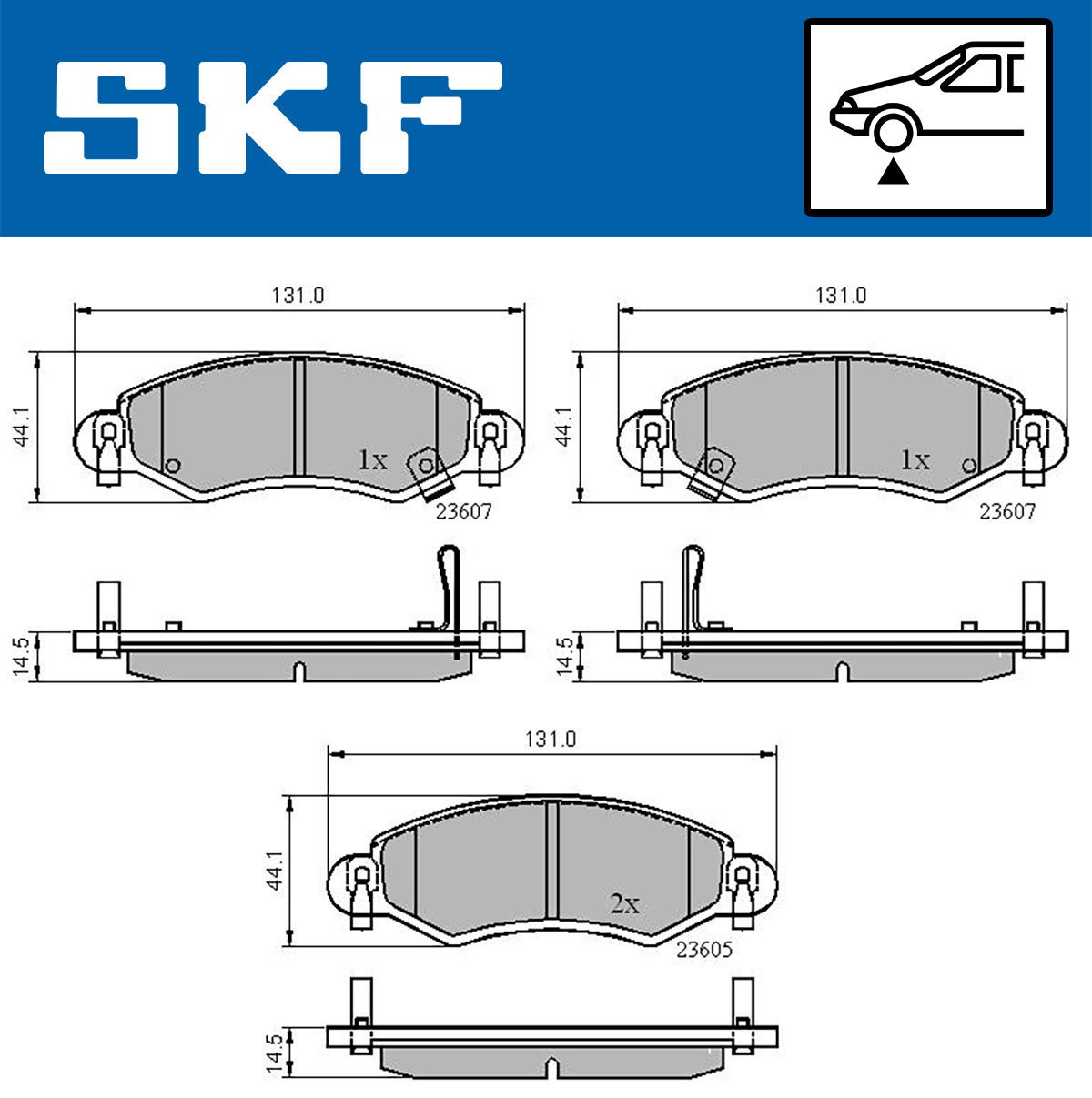 SKF Remblokset VKBP 80223 A