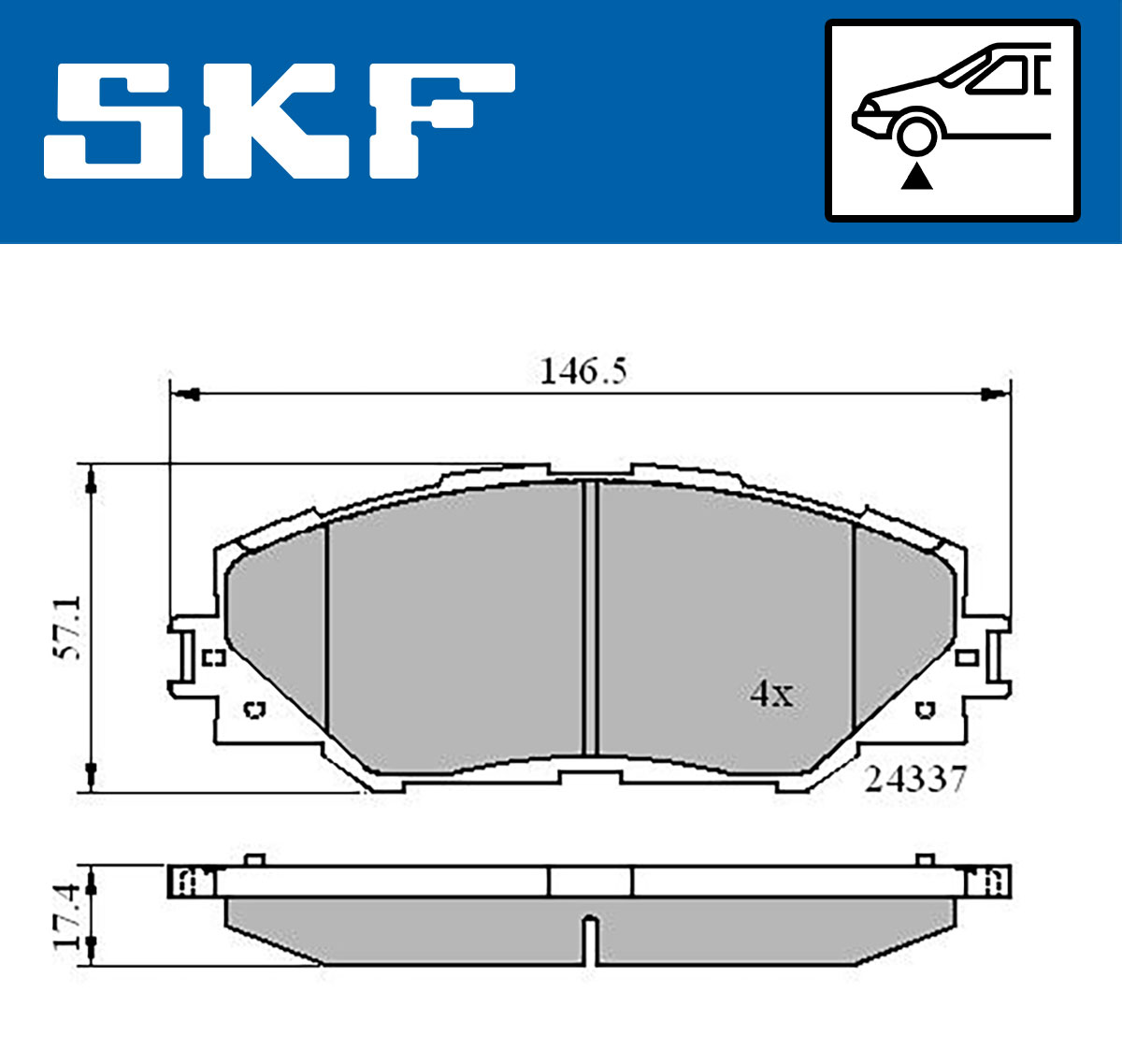 SKF Remblokset VKBP 80235