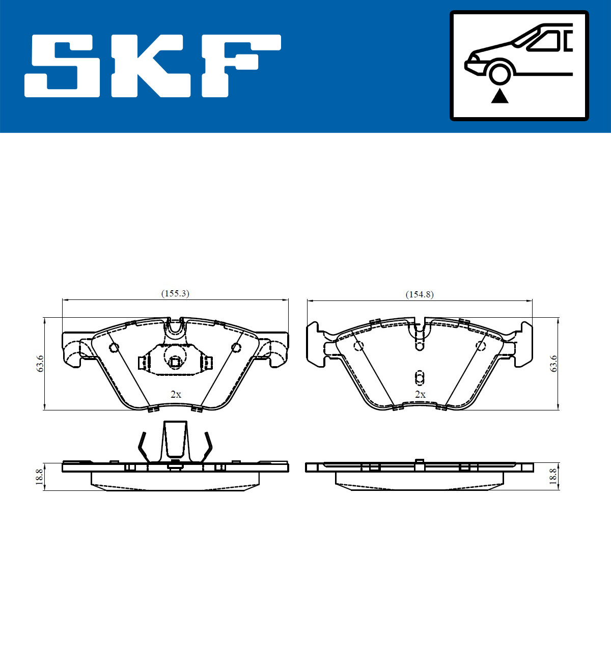 Remblokset SKF VKBP 80246