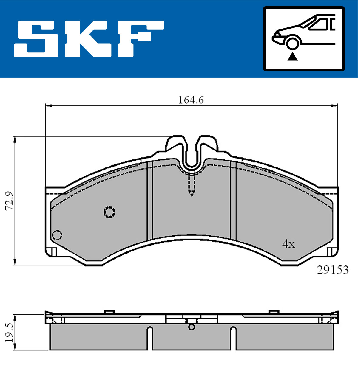 Remblokset SKF VKBP 80251