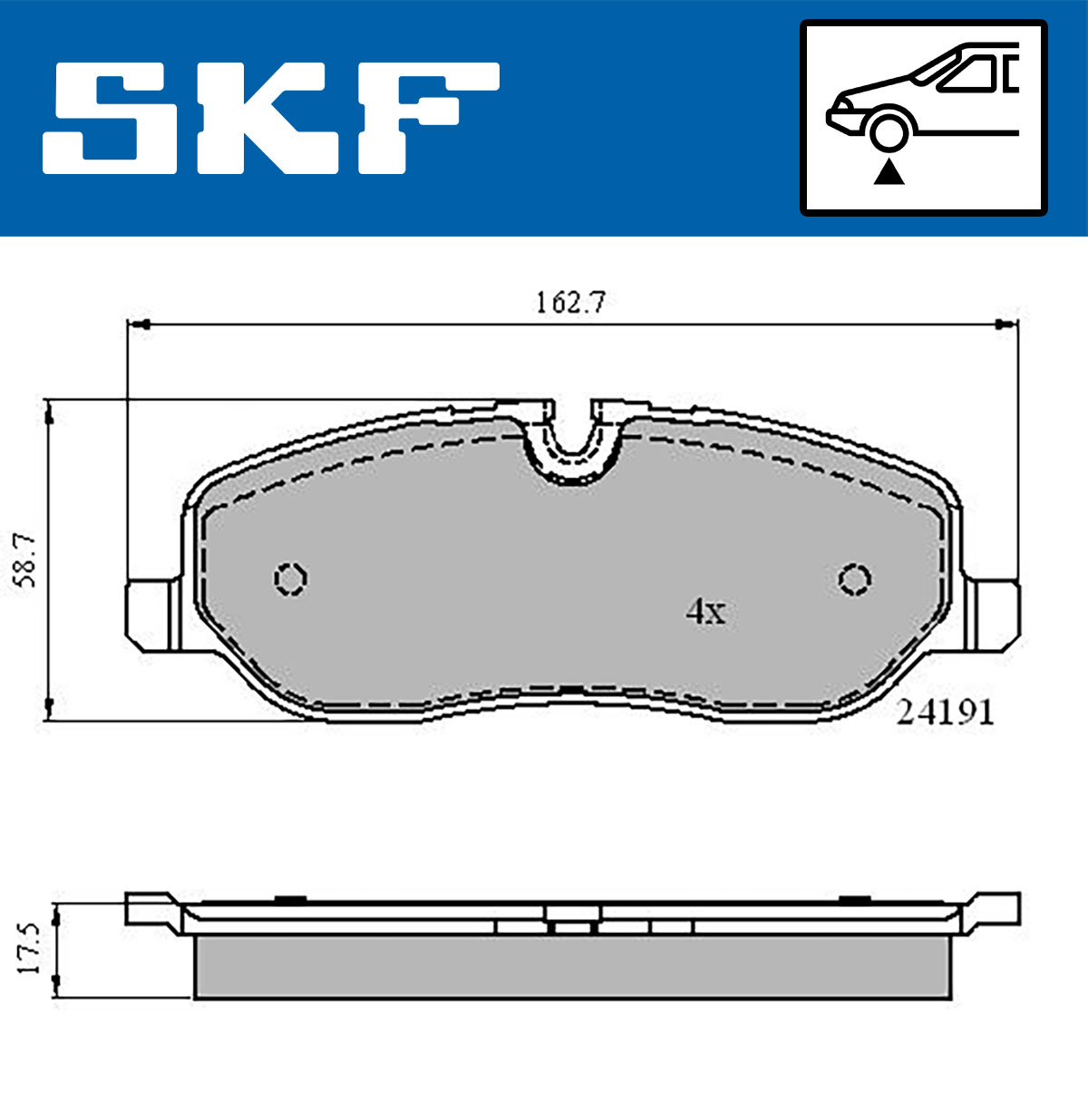 SKF Remblokset VKBP 80306
