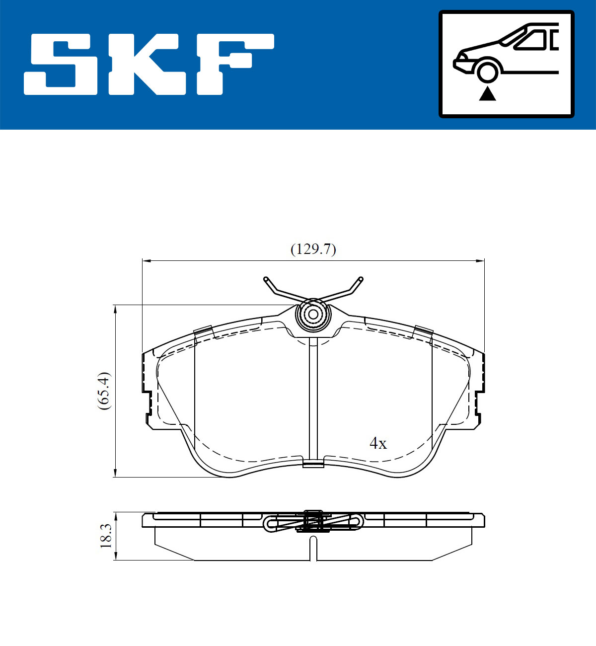 Remblokset SKF VKBP 80321