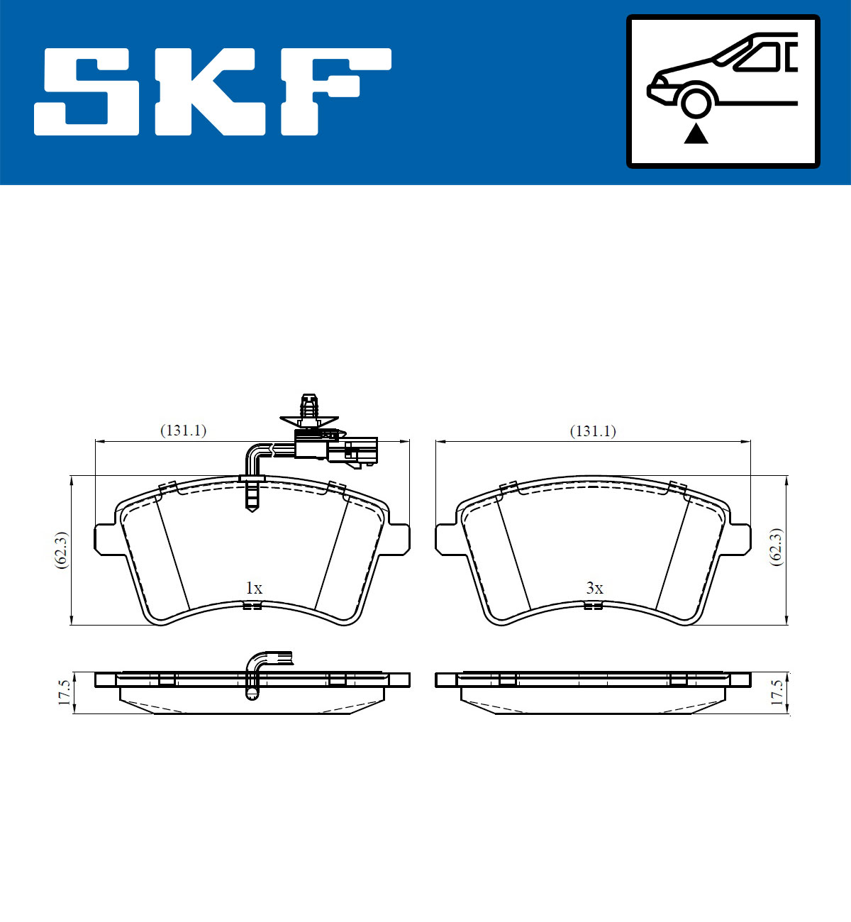 Remblokset SKF VKBP 80326 E