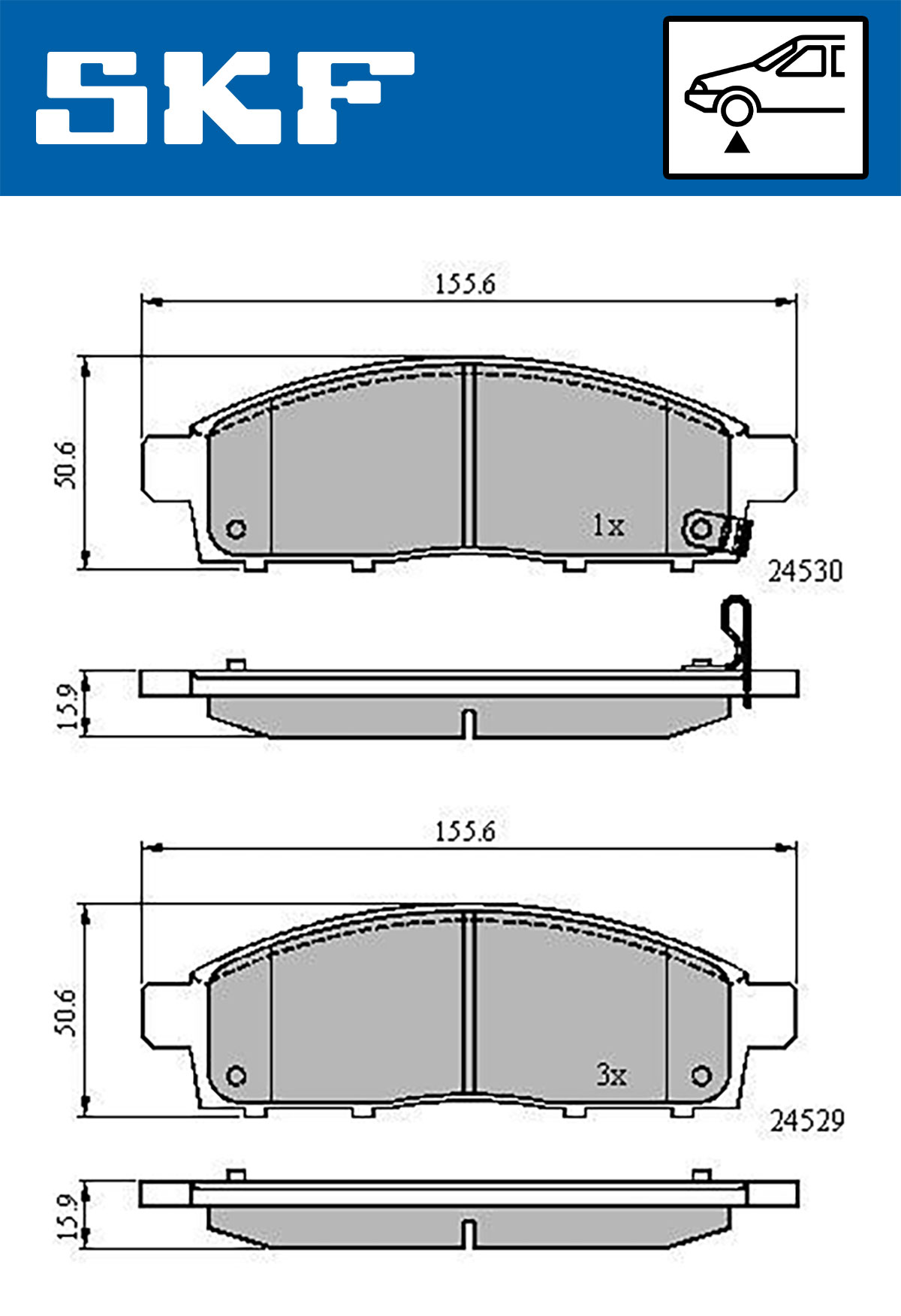SKF Remblokset VKBP 80331 A