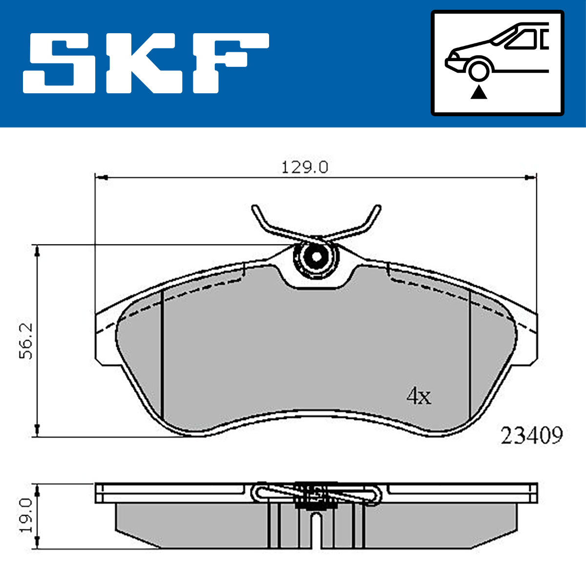 SKF Remblokset VKBP 80344