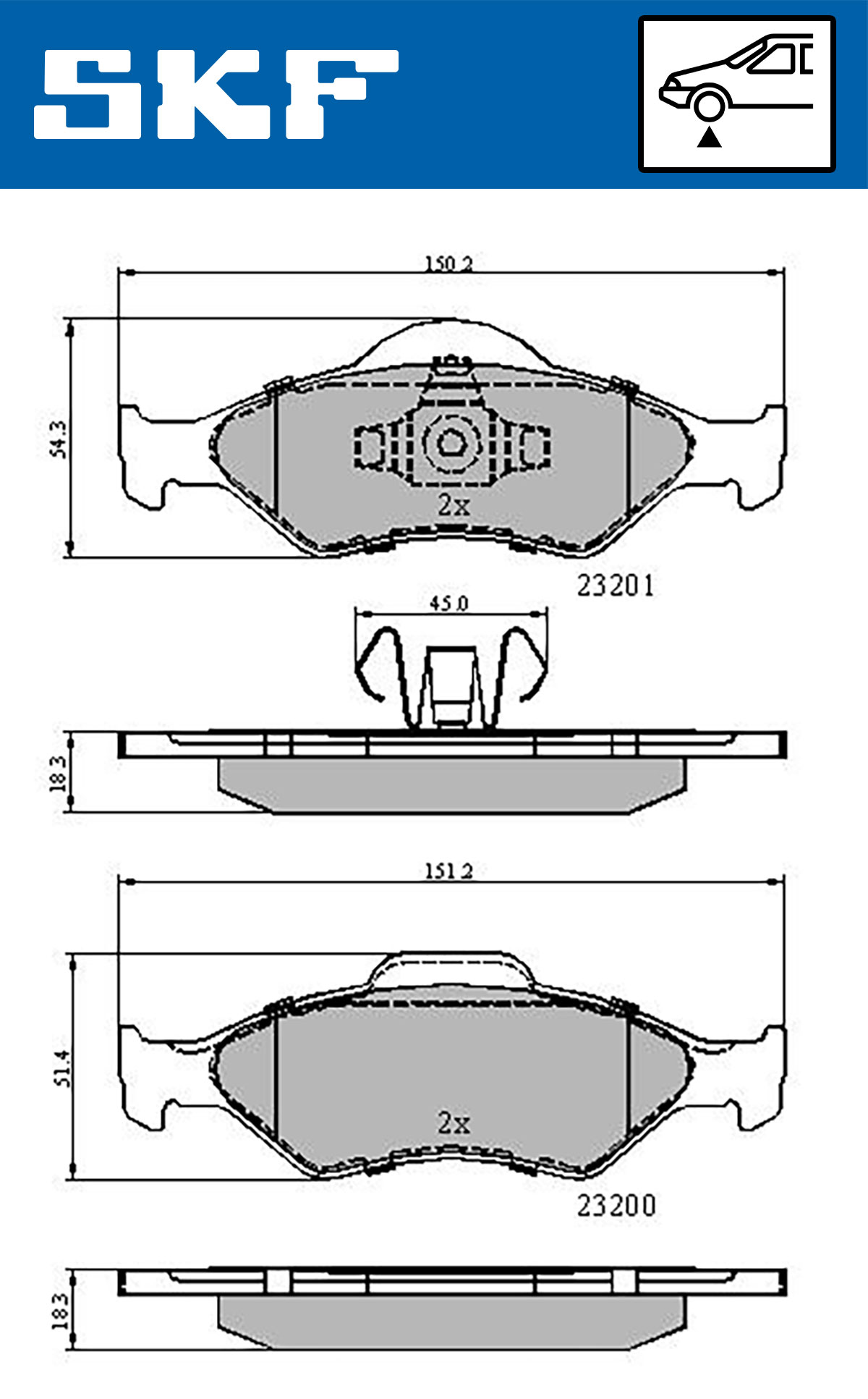 SKF Remblokset VKBP 80348
