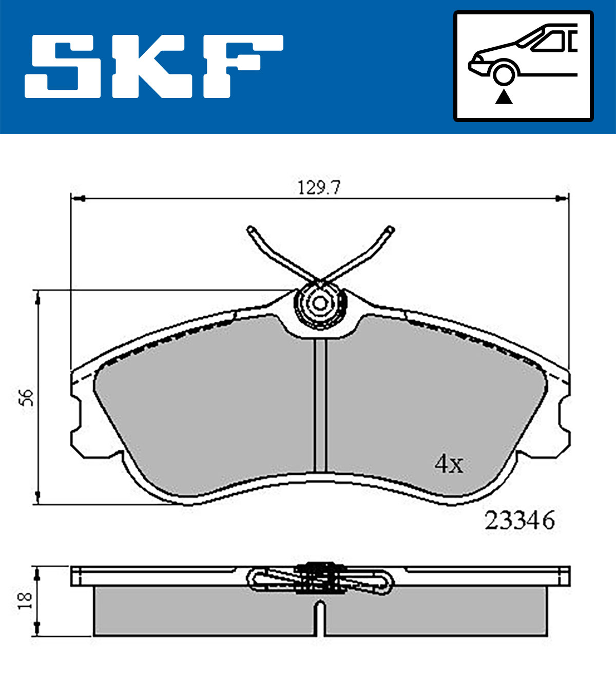 SKF Remblokset VKBP 80356