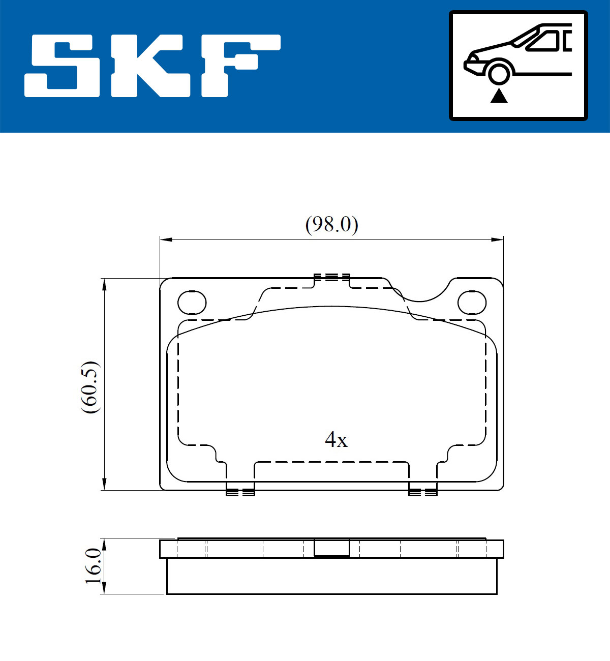 Remblokset SKF VKBP 80388