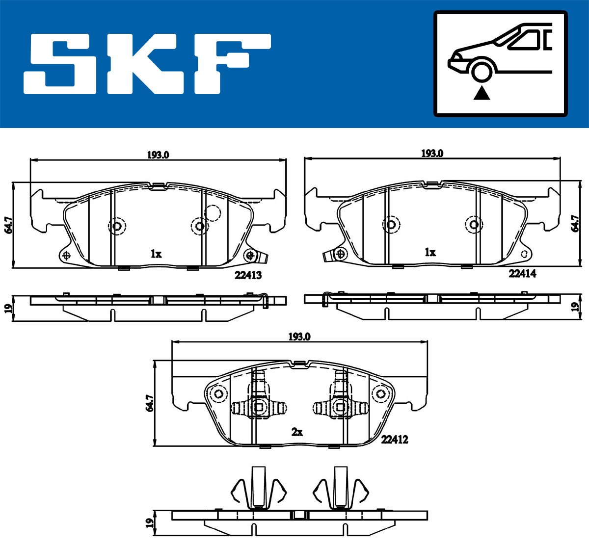 Remblokset SKF VKBP 80433 A