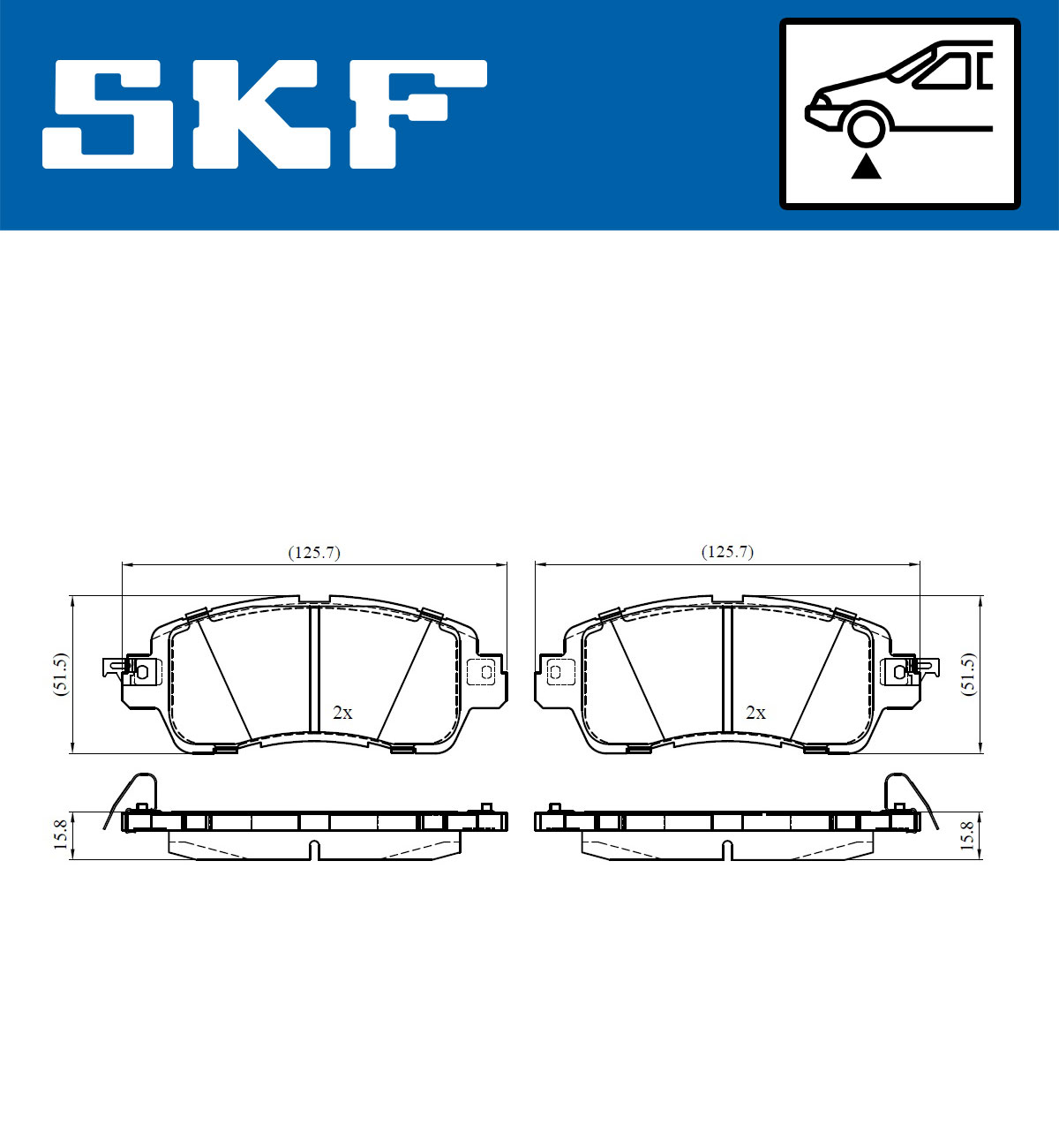 SKF Remblokset VKBP 80478 A
