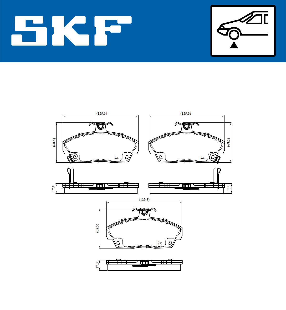 Remblokset SKF VKBP 80479 A