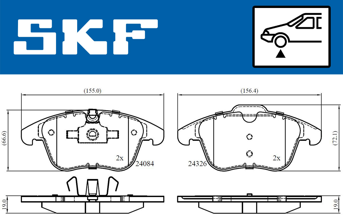 SKF Remblokset VKBP 80503