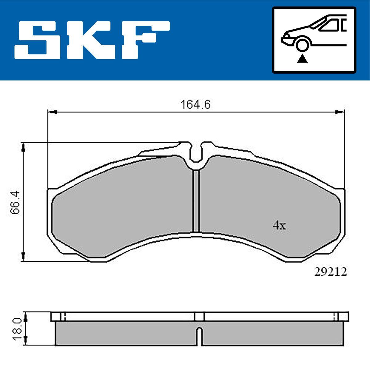 Remblokset SKF VKBP 80507