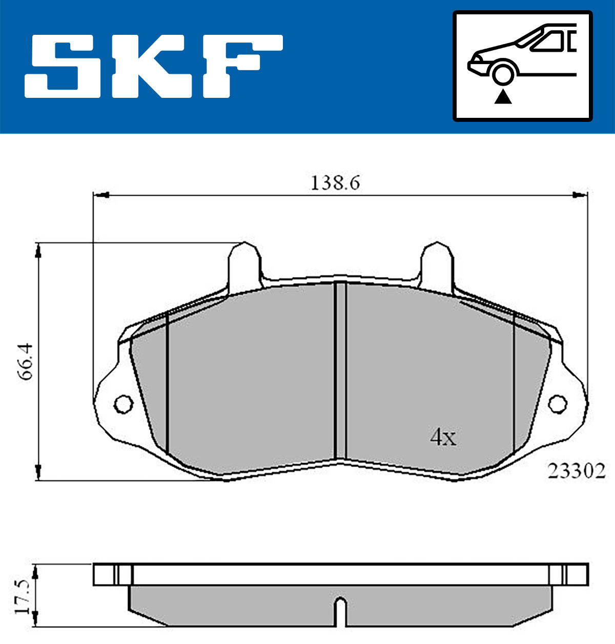 SKF Remblokset VKBP 80522