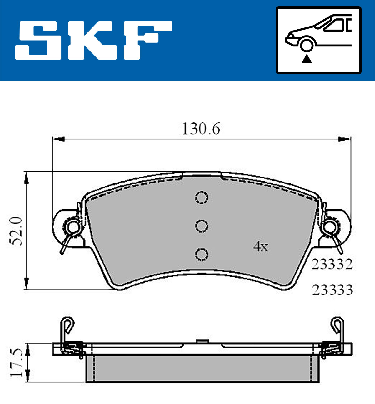 SKF Remblokset VKBP 80525