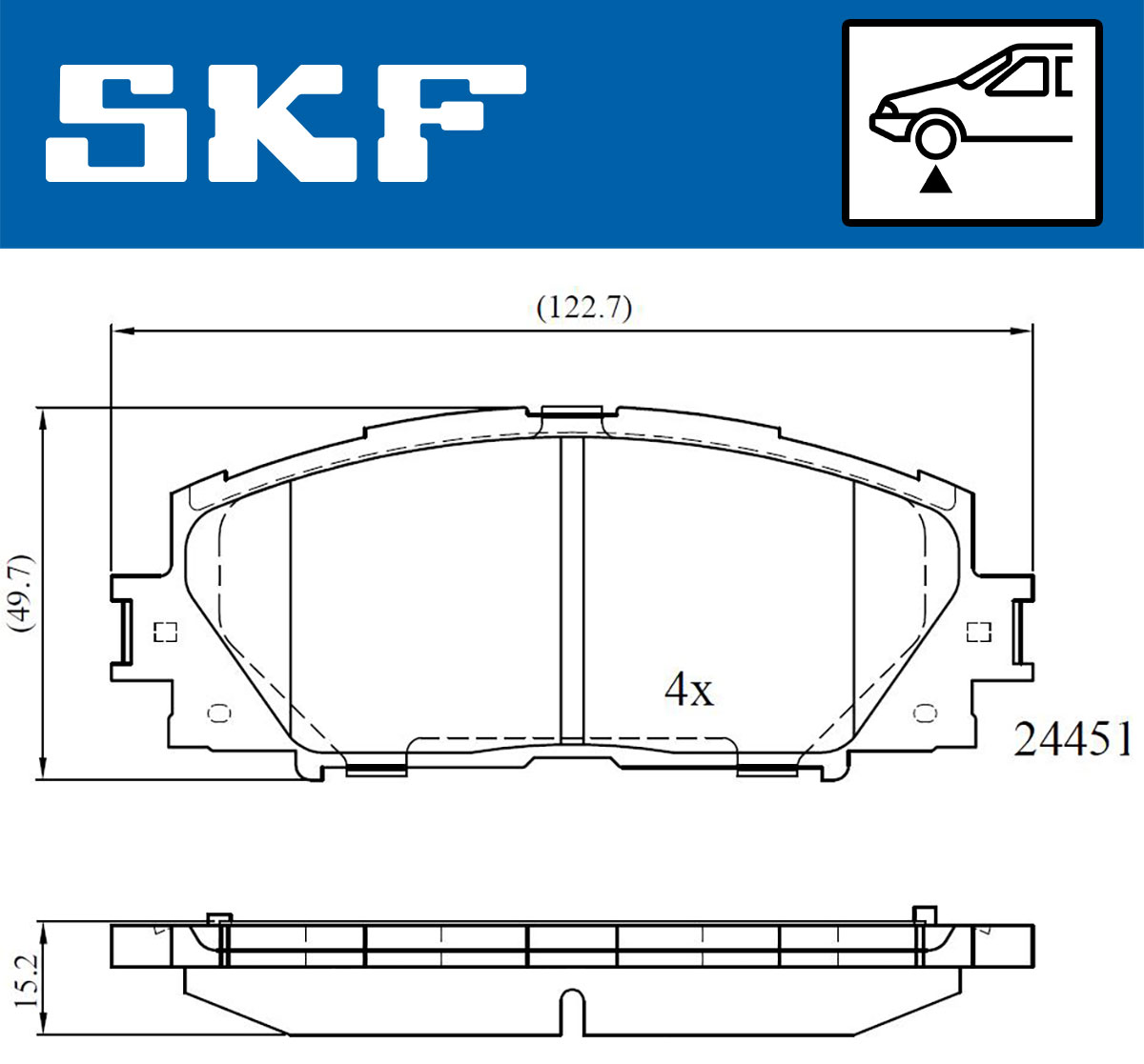 SKF Remblokset VKBP 80529