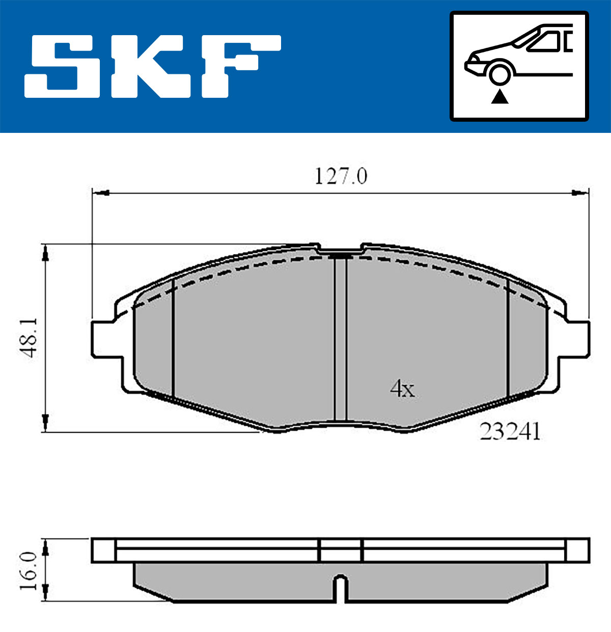 Remblokset SKF VKBP 80532