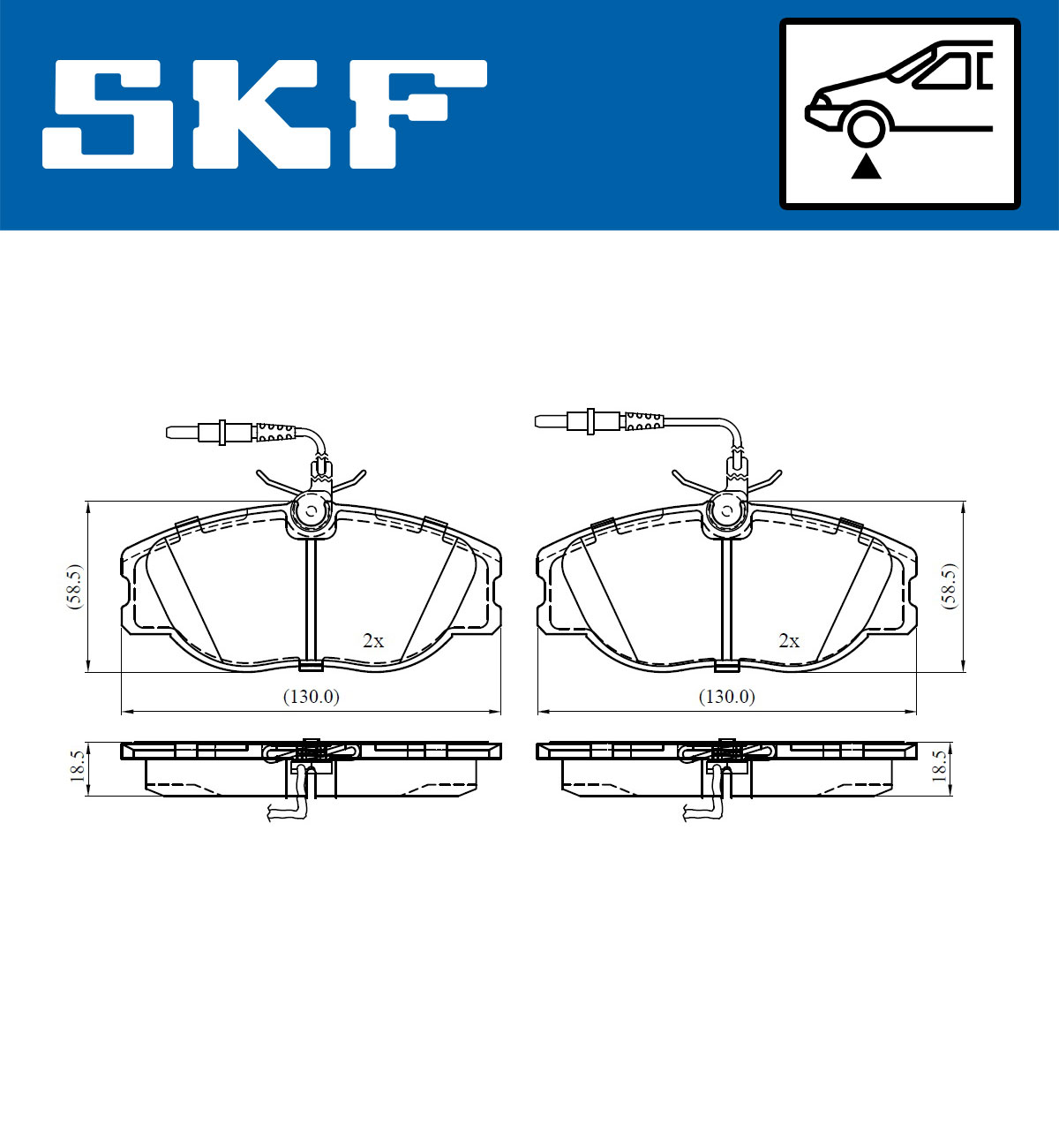 SKF Remblokset VKBP 80543 E