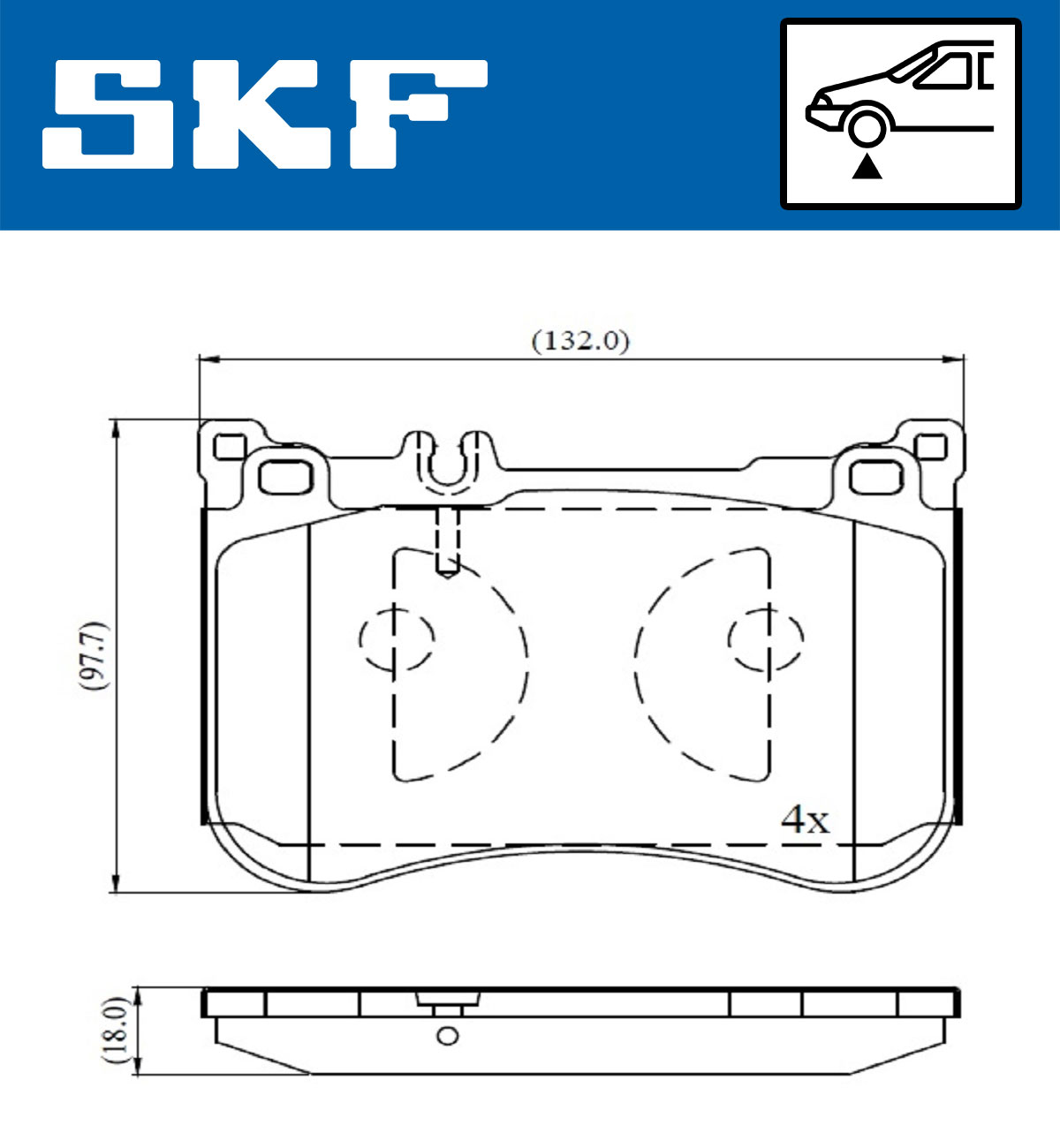 Remblokset SKF VKBP 80631