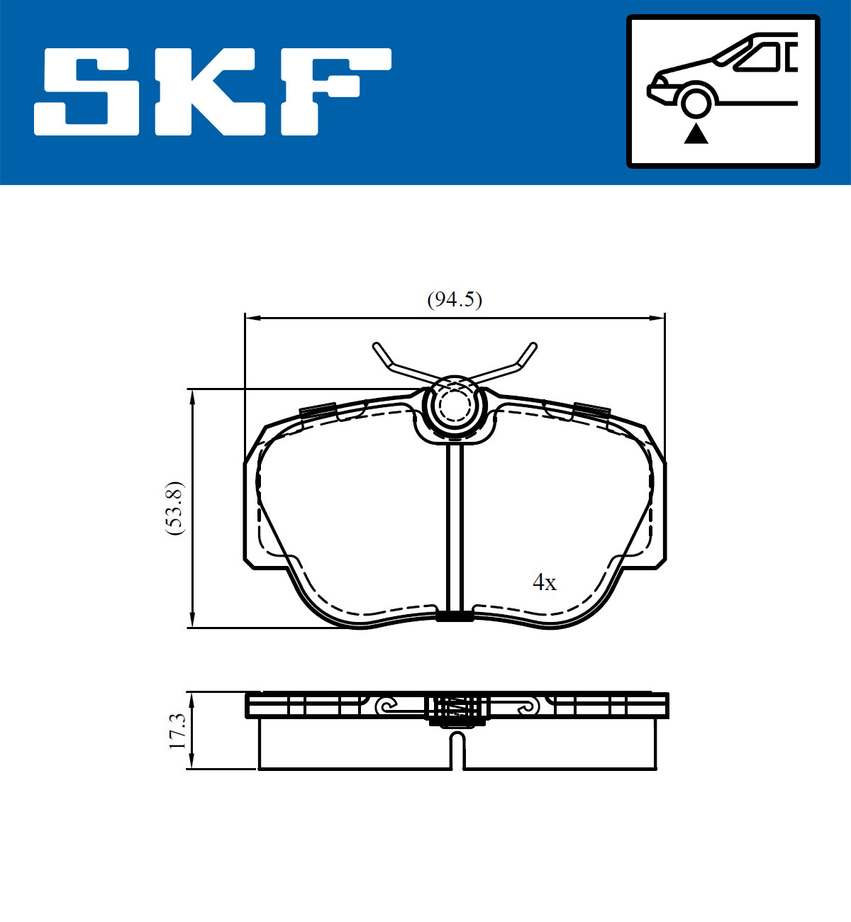 Remblokset SKF VKBP 80713