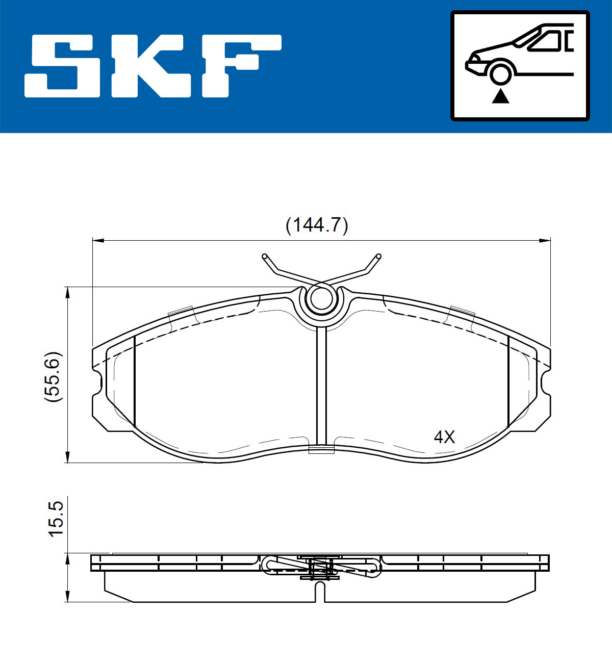 SKF Remblokset VKBP 80717