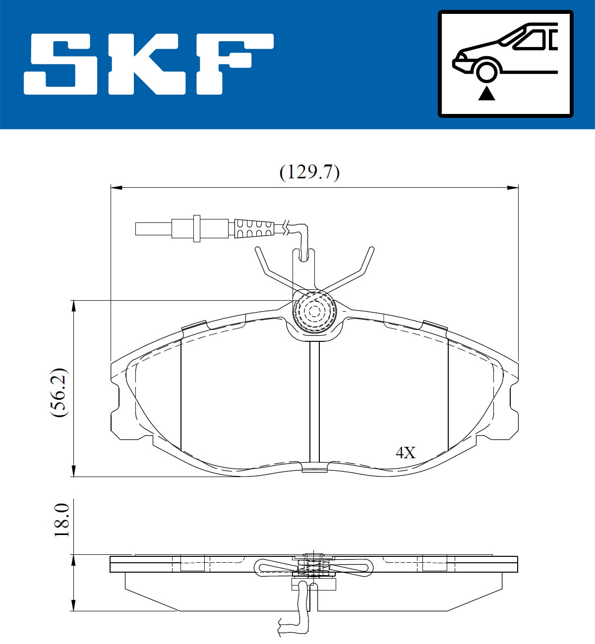 Remblokset SKF VKBP 80770 E