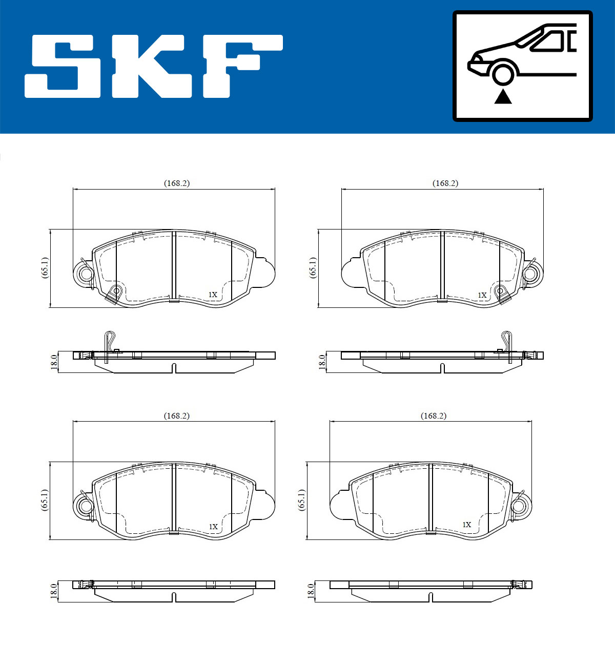 Remblokset SKF VKBP 80798 A