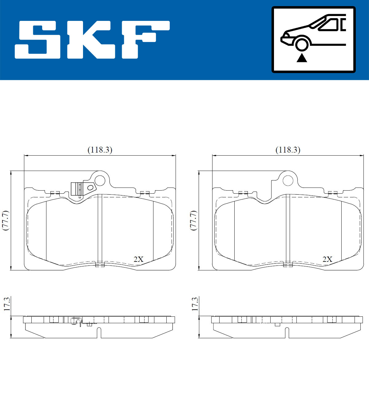 Remblokset SKF VKBP 80815 A