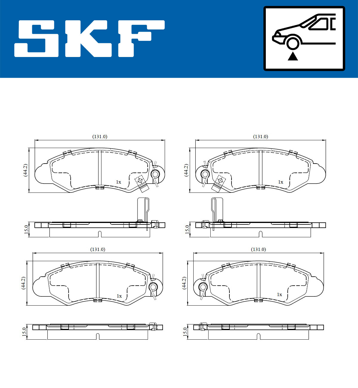 Remblokset SKF VKBP 80901 A