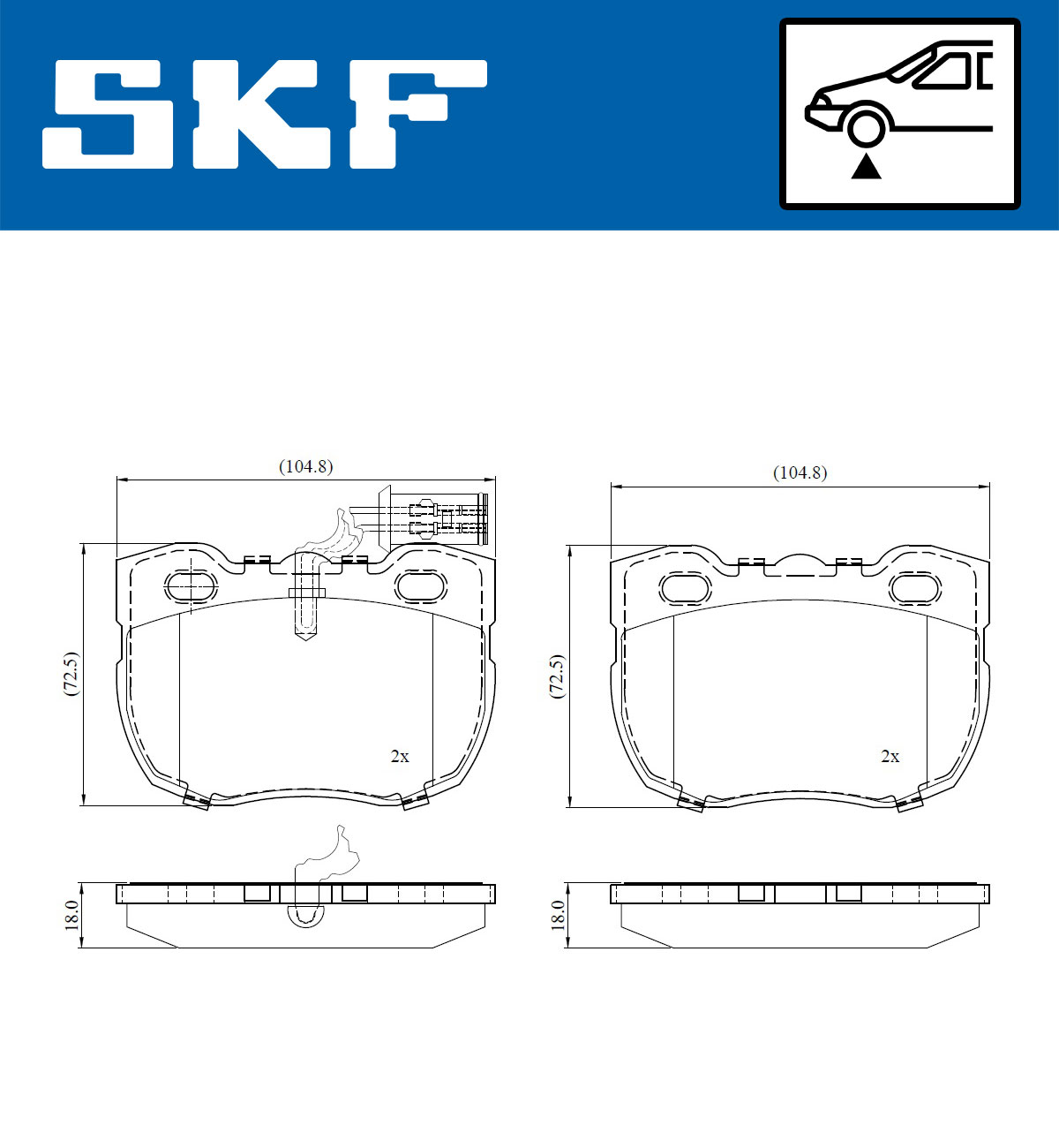 Remblokset SKF VKBP 81056 E